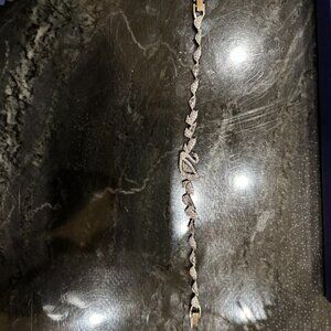 NIBWT Swarovski Platinum Rhodium Silver Dancing Swan Bracelet